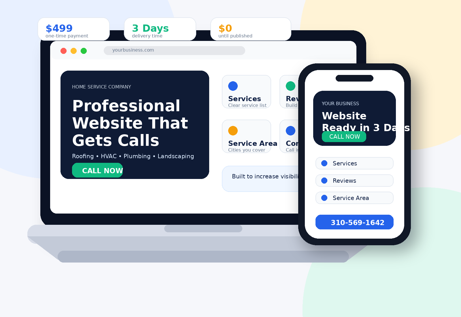 Luxury Apple-style website mockup